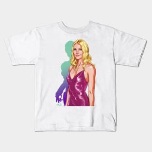 Gwyneth Paltrow - An illustration by Paul Cemmick Kids T-Shirt